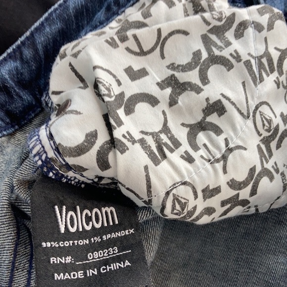 Volcom super skinny low rise distressed patch jeans 9 - Picture 13 of 14